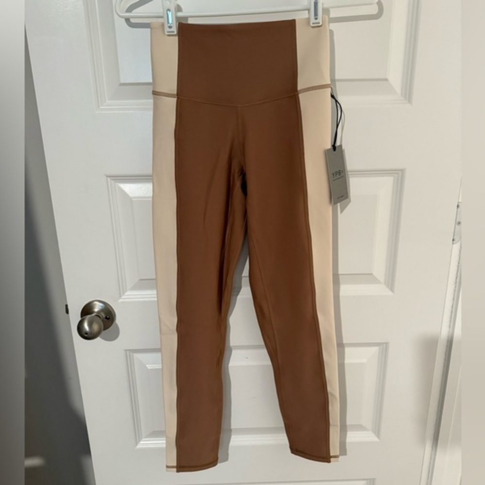 YPB Brown and Cream Leggings
